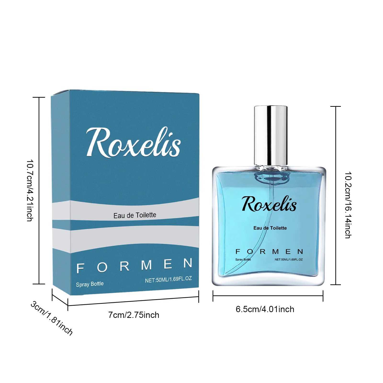 Roxelis 50ml Men Pheromone Perfume Spray Long Lasting Light Fragrance Flirt Seduction Aroma Elegant Release Charm Dating Perfume W250224