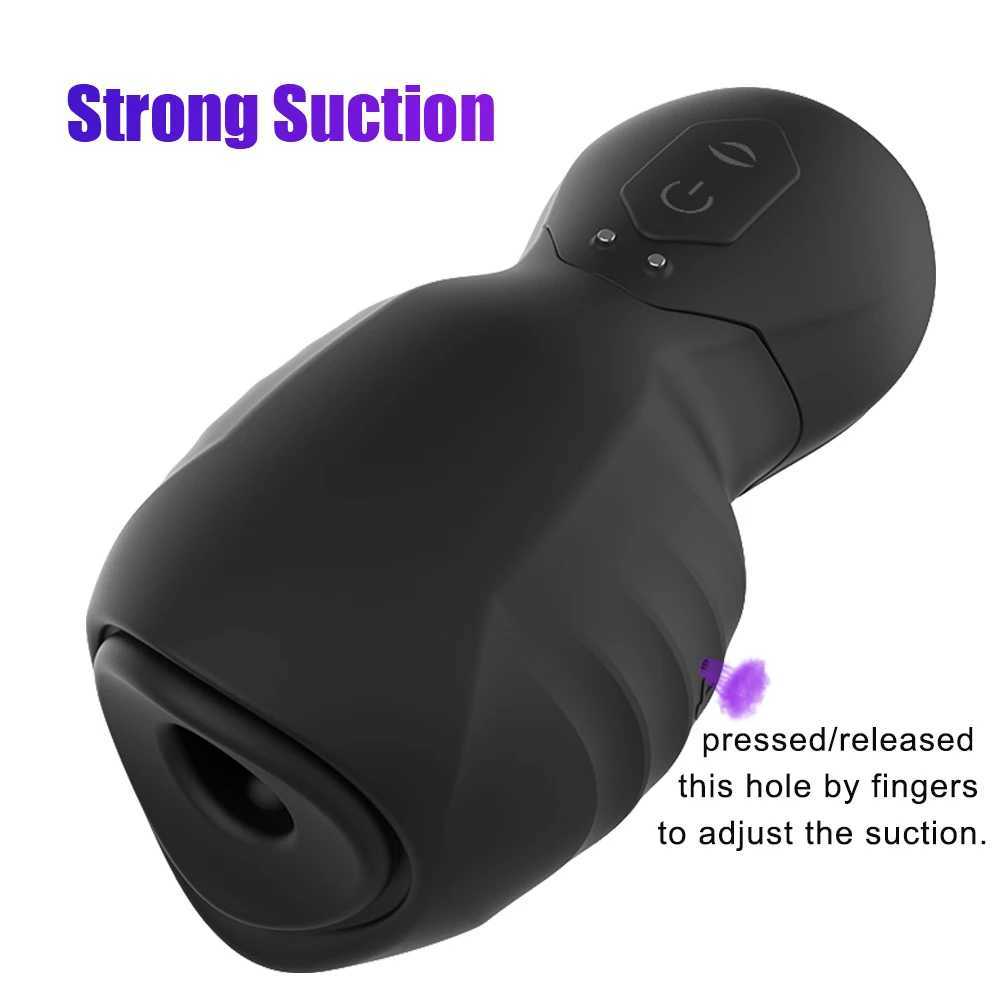 Delayed Ejaculation Penis Male Masturbation Cup 7+7 Mode Vibrator Penis Pornographic Flash Sucking Strong SuckingW250408