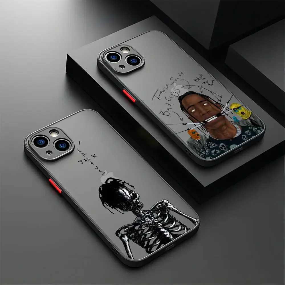 Luxury Travis Scott Cactus Jack Phone Case For iPhone 16 15 14 13 12 11 Mini Pro Max X XR XSMax 7 8 Plus Matte Transparent Cover X250224