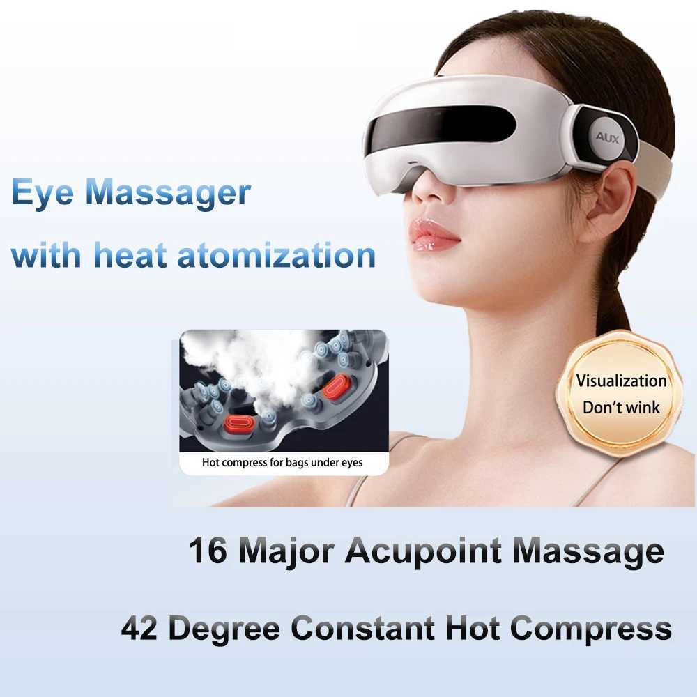 Eye Massager with Heat Smart Airbag Vibration Visible Eye Massage Hot Compress Bluetooth Music Eye Moistening Massager DeviceXJ250224