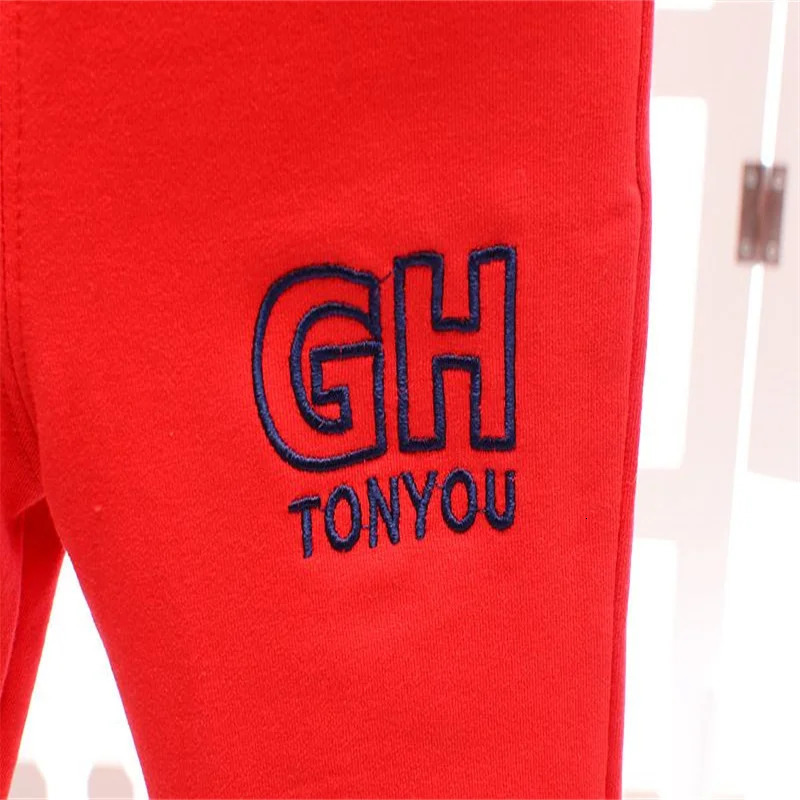 Autumn toddler boy 5th coat loose suit printed cotton long sleeveprinted V-neck letter zipper coatcasual sweatpants 3Pcs suit 250224