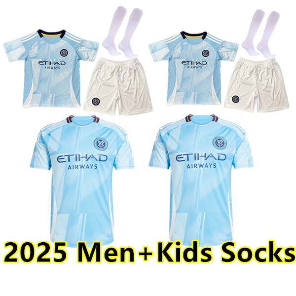 Fan Player Version OJEDA 2025 New York City FC MARTINEZ home soccer jerseys 25 26 FERNANDEZ WOLF PARKS PEREA MARTINS men kids socks Football shirts