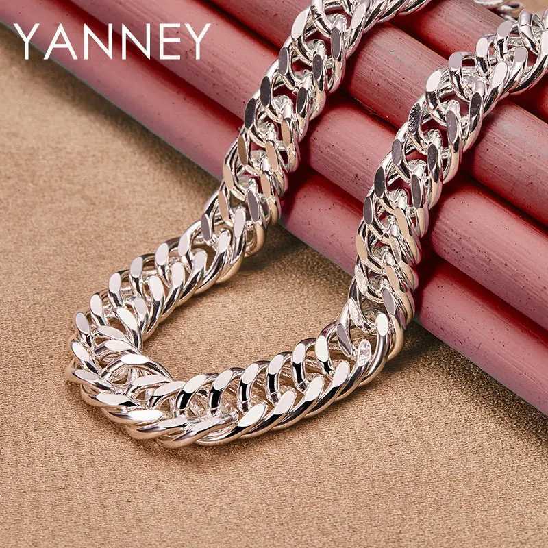 10MM 925 Sterling Silver 20/24 Inches Snake Chain Necklace For Men Wen Fashion Hip Hop Charm Gift Jewelry Wedding X250224