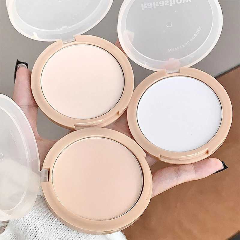 Pressed Powder White Brighten Transparent Oil Control Concealer Lasting Face Makeup Matte Setting Powder Waterproof CosmeticXJ250224