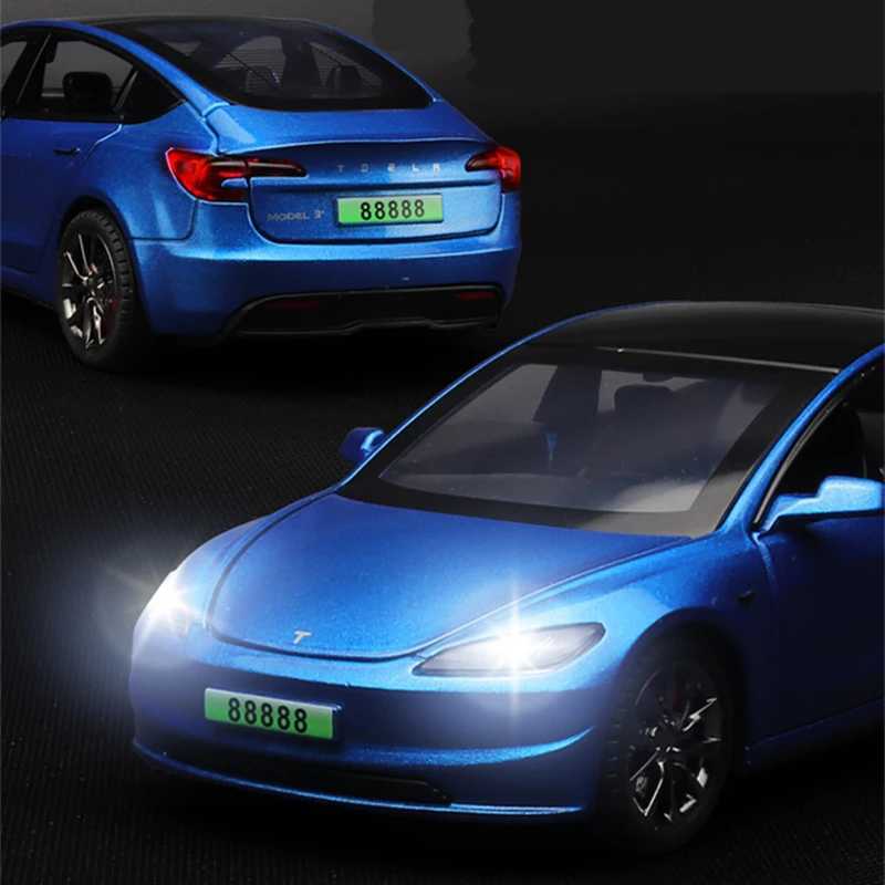 1 32 2024 Type 3 Alloy Die Casting Metal Toy Car Model High Silation Sound and Light Series Childrens Gifts Free shipping