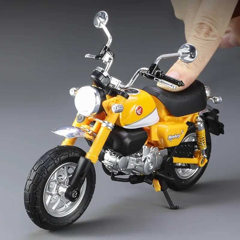 1 12 Honda 125 Alloy Sports Diecast Street Racing Motorcycle Model Silation Sound Light Kids Toys Gift Free shipping