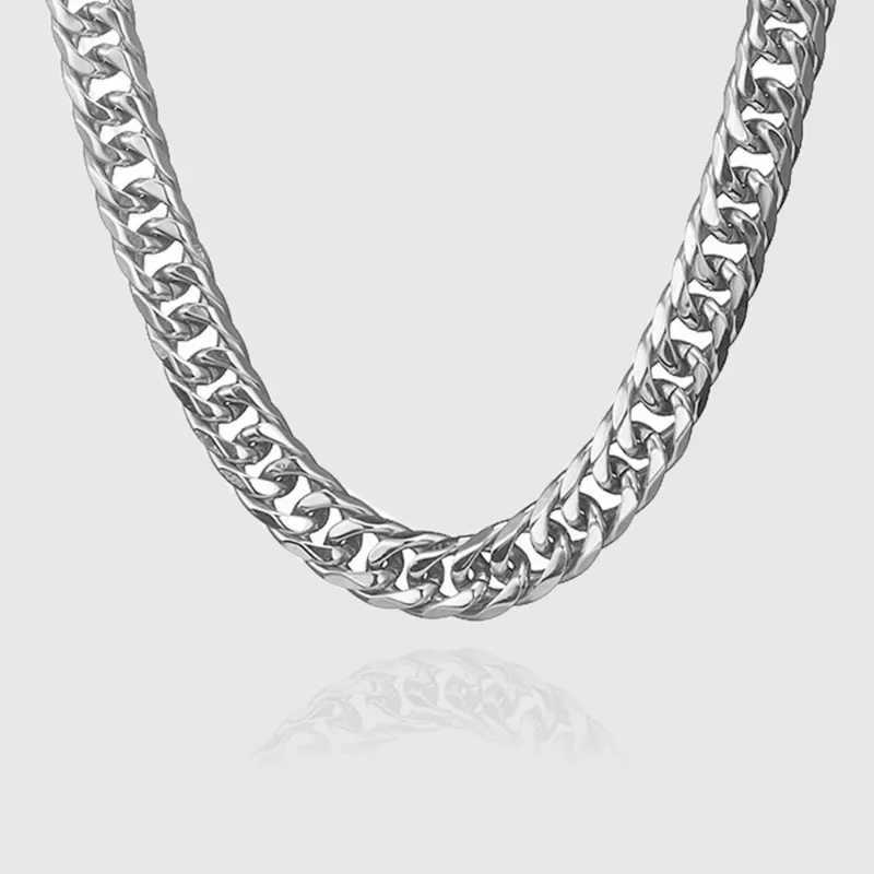 925 Sterling Silver 45-60cm 10mm Cuban Chain Necklace For Man Fashion Jewelry Trend Personality Hip Hop Trendsetter Accessories X250224