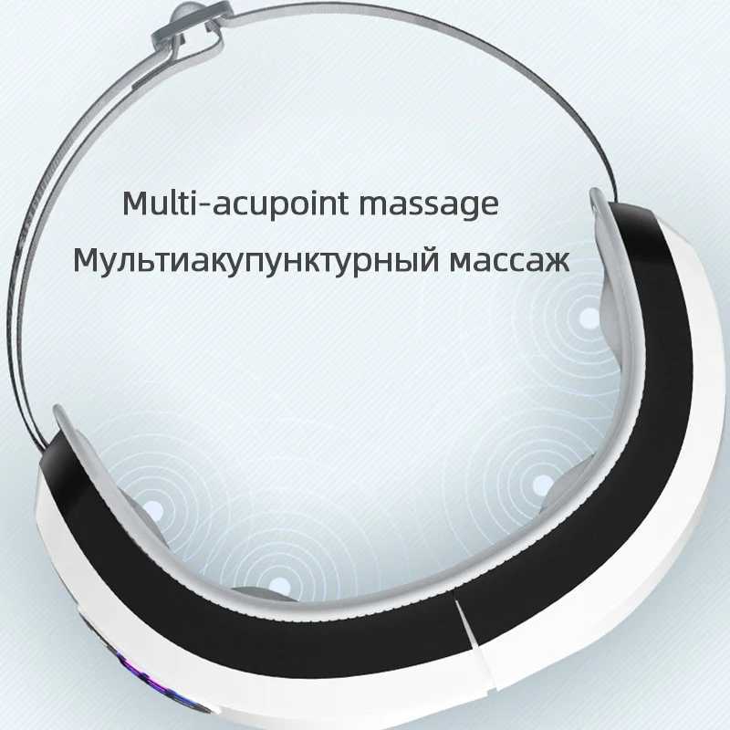 Eye Massager Heating Eyes Mask With Music Airbag Massage For Migraines Dry Eye Eye Strain Dark Circles Relief Improve SleepXJ250224
