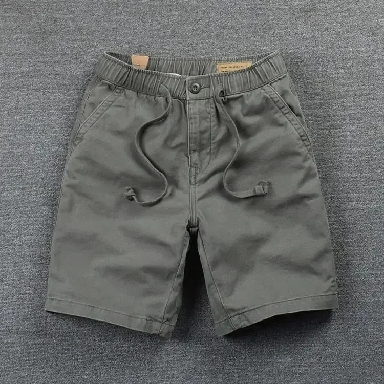 Mens Casual Cargo Shorts Outdoor Sports Half Pants Bermuda American Style Streetwear Breathable Comfortable Grey 250214