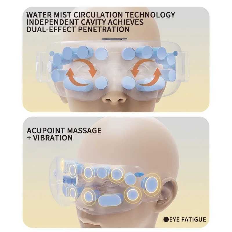 Eye Massage Instrument Vibration Heating Eye Massage Instrument Relieve Eye Fatigue Atomization Sleep Eye Care Beauty HealthXJ250224