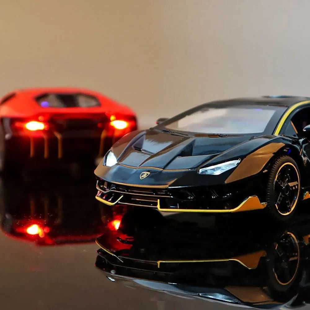 Free shipping 1 32 Lamborghini LP770-4 750 alloy sports Diecasts metal pull back sound and light car model childrens toy collection gift