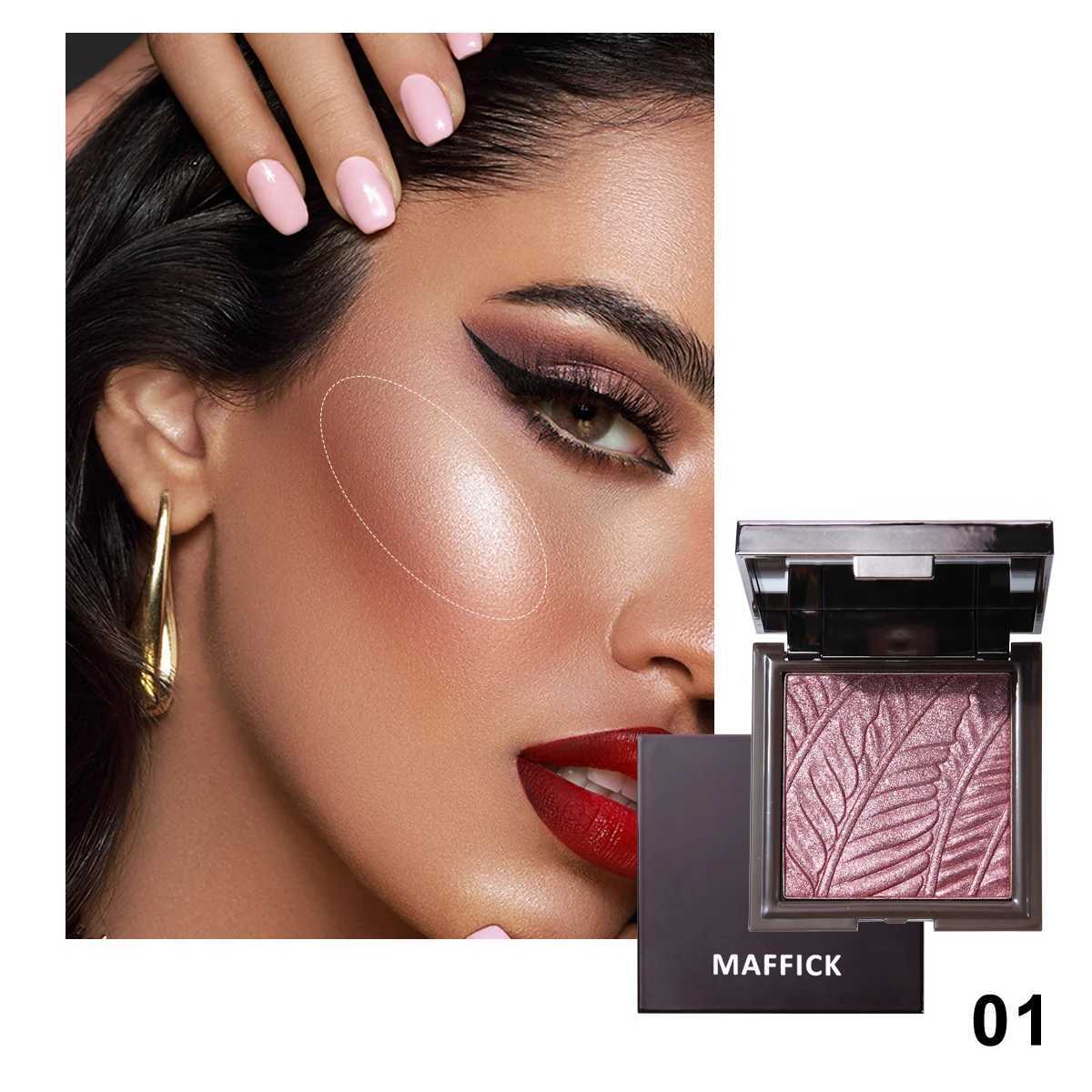 Glisten Highlighter Bronzers Palette Face Shading Grooming Powder Makeup Long-Lasting Face Contouring 3D Nose Contouring Glow XJ250618