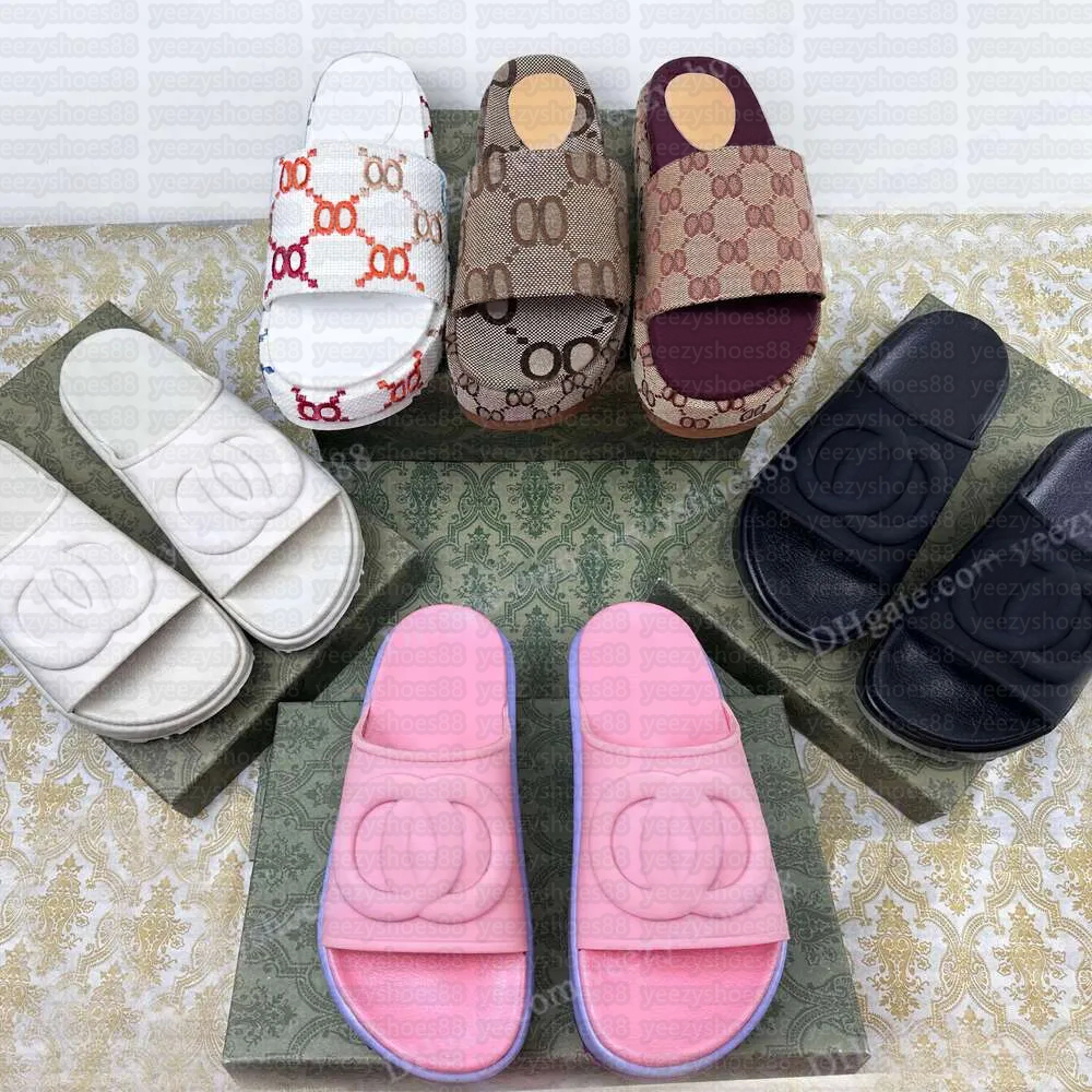 Designers Sandals Slide Brand Women Ladies Hollow new color Platform Slippers Womens Slide Sandals Fashion Classics Retro Lovely Sunny