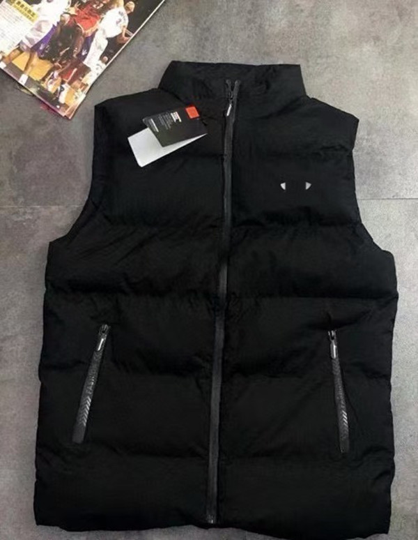 autumn/winter Mens Fashion Classic Warm vest Designer Women down cotton waistcoat Printed Casual leeveless stand up collar rendy thick cotton jacket shoulder vest