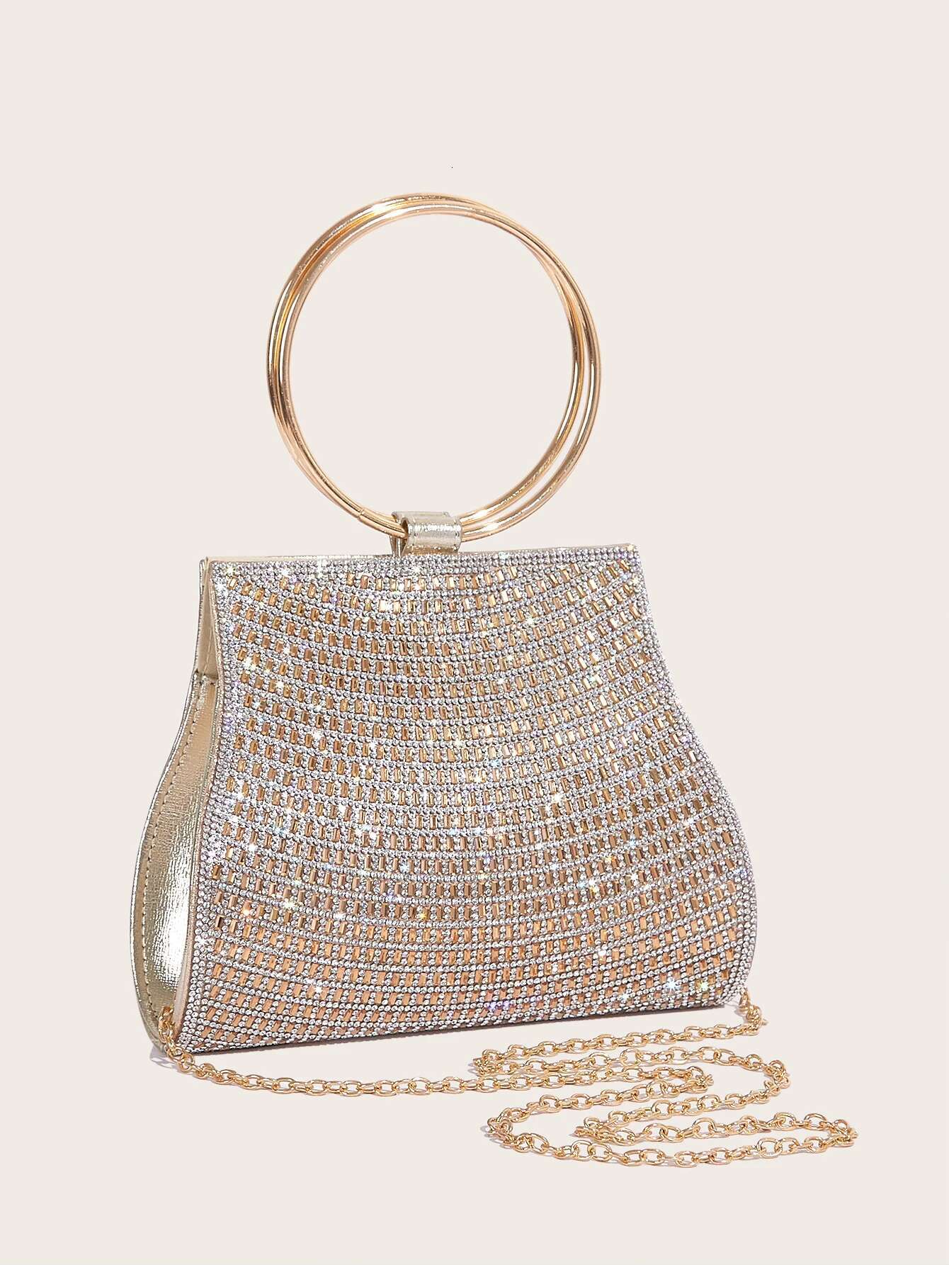 Women's Dia Handbags Rhies Bridal Stones Clutch Purse Lady Clutches Bags Party Wedding Evening Bag Female