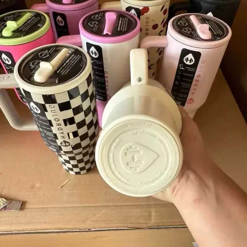 HydroJug New 40oz High Quality Fashion Large Capacity Sealed Straw Car Cup Stainless Steel Vacuum Insulated Tr Y250210 ml beixichen