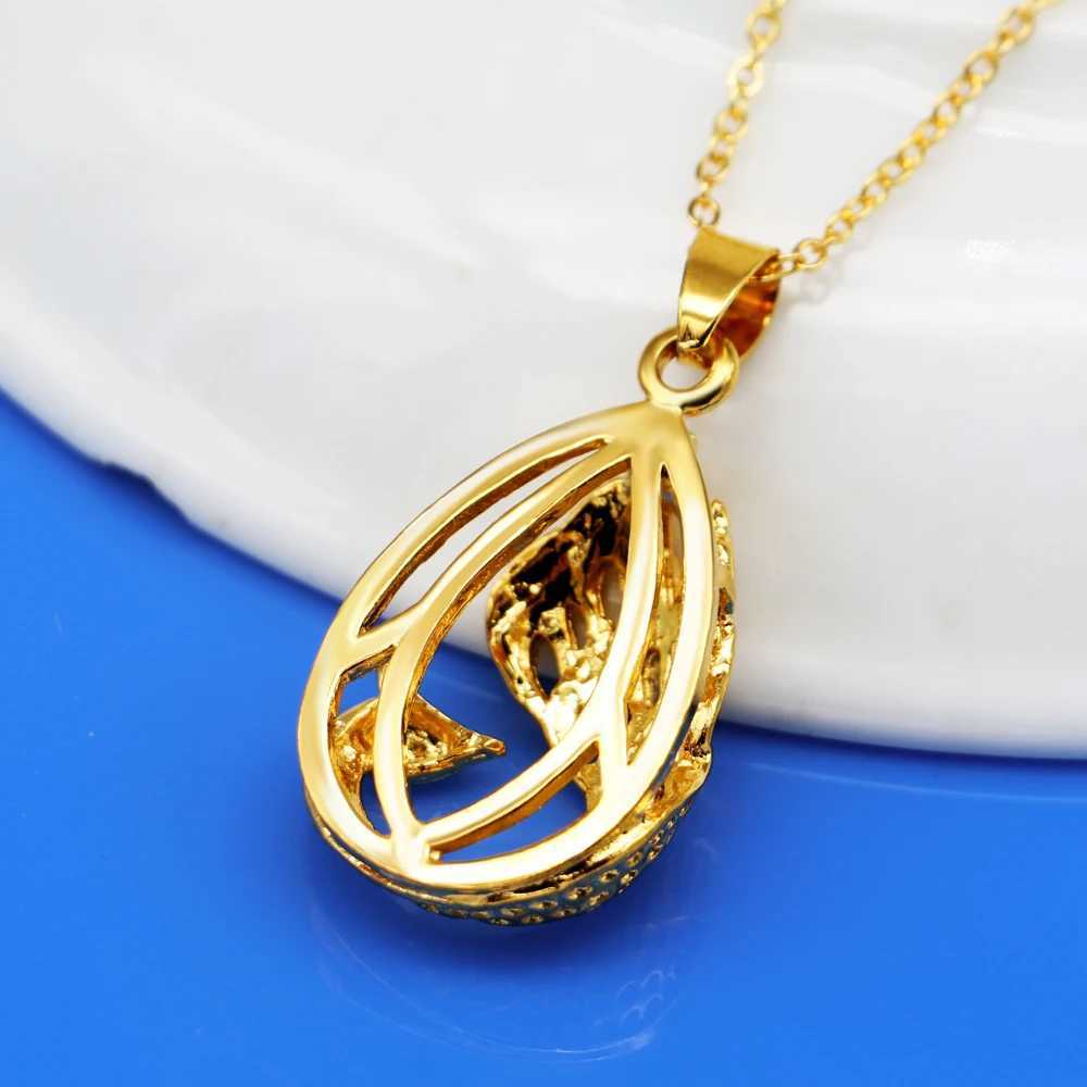 New Gold Swan Pendant Chain Necklace Short Chain Hip Hop Jewelry 925 Silver Pendant Sexy Girl Necklace Jewelry X250224