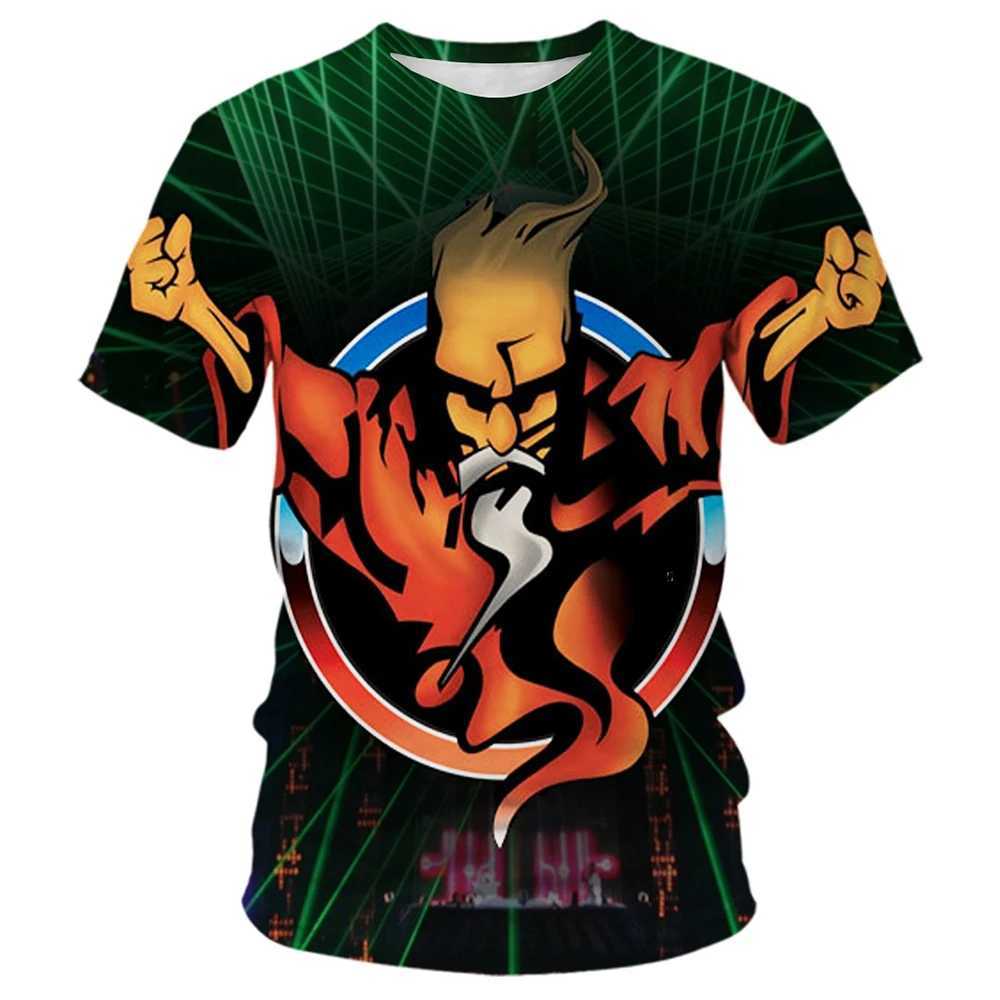 Summer fashion trend mens 3D printed personalized cool pattern casual and comfortable short sleeved T-shirt W250224