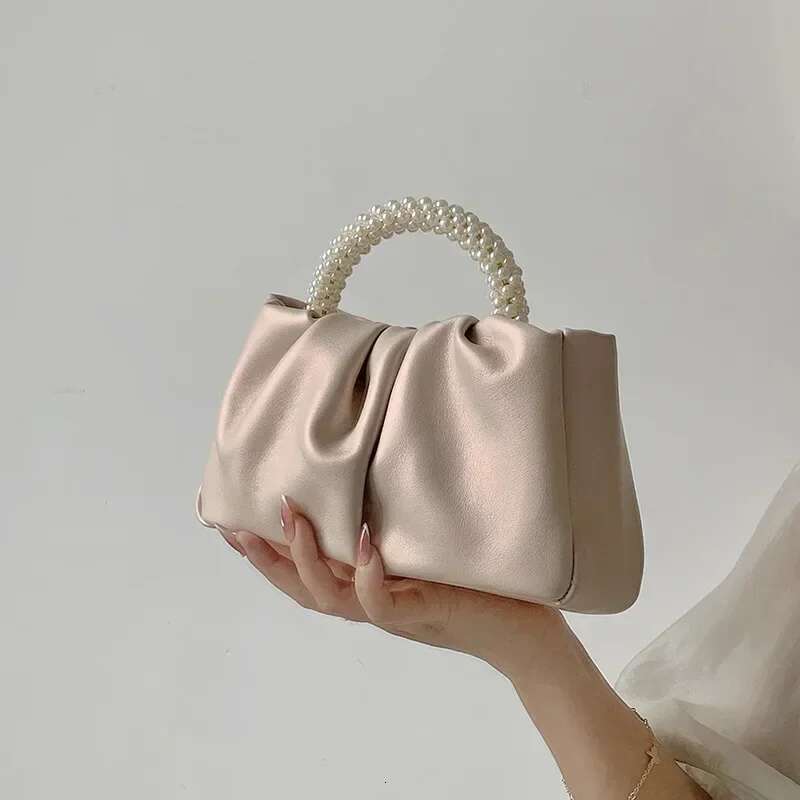 Women's Bags Fashion Pearl Handle Women Dinner Clutch Purse Handbags Design Ladies Square Shoulder Bags Female Small Messenger Bag