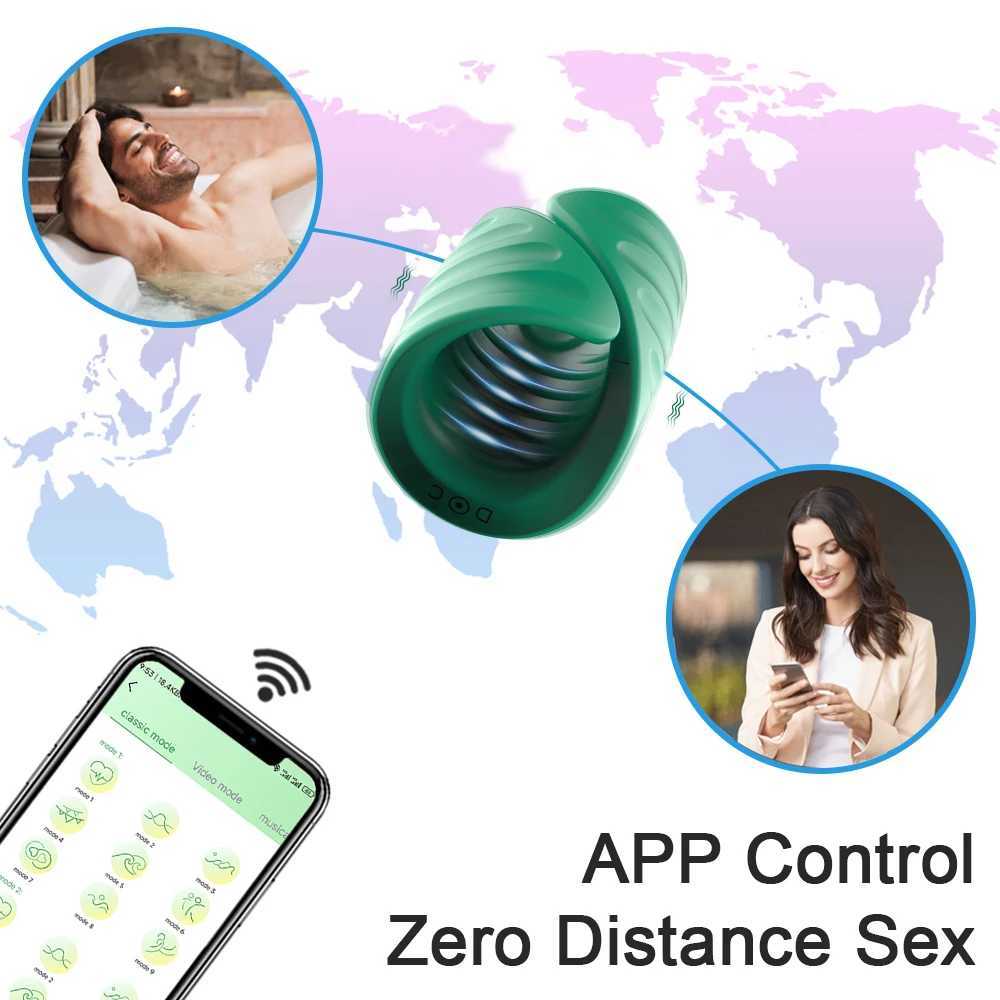 APP Bluetooth Penis Delay Automatic Male Masturbator Glans Stimulators Massagers Men Vibrator Sex Toys for Men Adult GoodsW250224