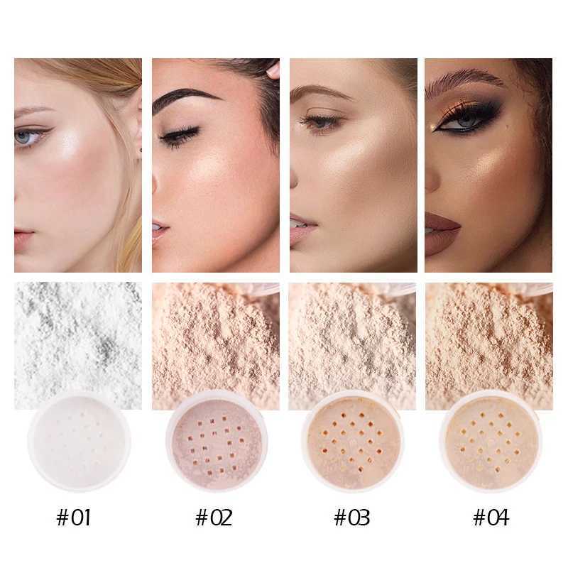 4-color loose powder makeup concealer facial powder oil control durable waterproof matte transparent powder makeupXJ250224