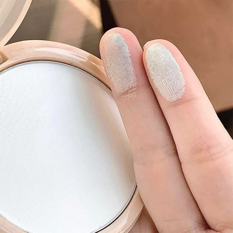 Pressed Powder White Brighten Transparent Oil Control Concealer Lasting Face Makeup Matte Setting Powder Waterproof CosmeticXJ250224