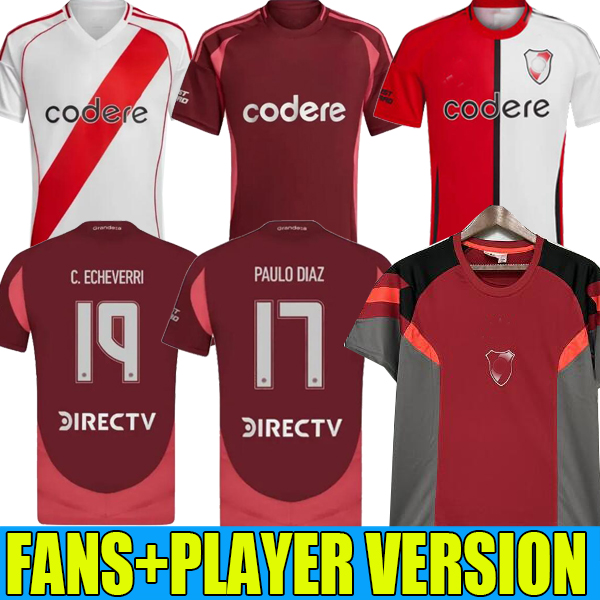 fans player version Soccer Borja 2024 2025 River Plate special J.aarez Home Jerseys Palavecino 3rd Camiseta Perez De La Cruz 24 25 Third Away Football Concept T-shirts