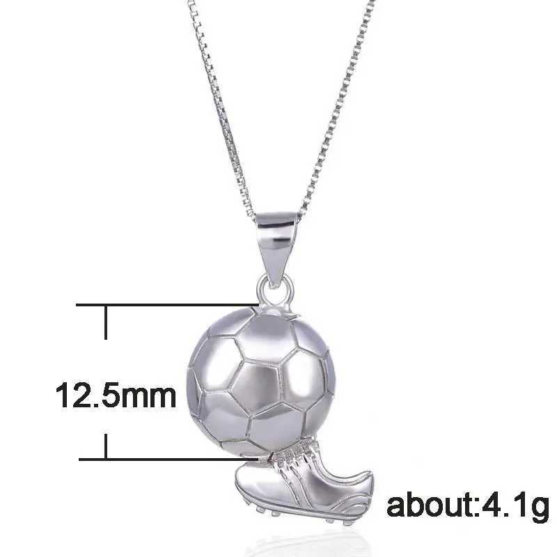 Huitan Play Football Shape Pendant Sporty Jewelry Salute to Football Charm Necklace Birthday Party Gift N Option Soccer Fans X250224