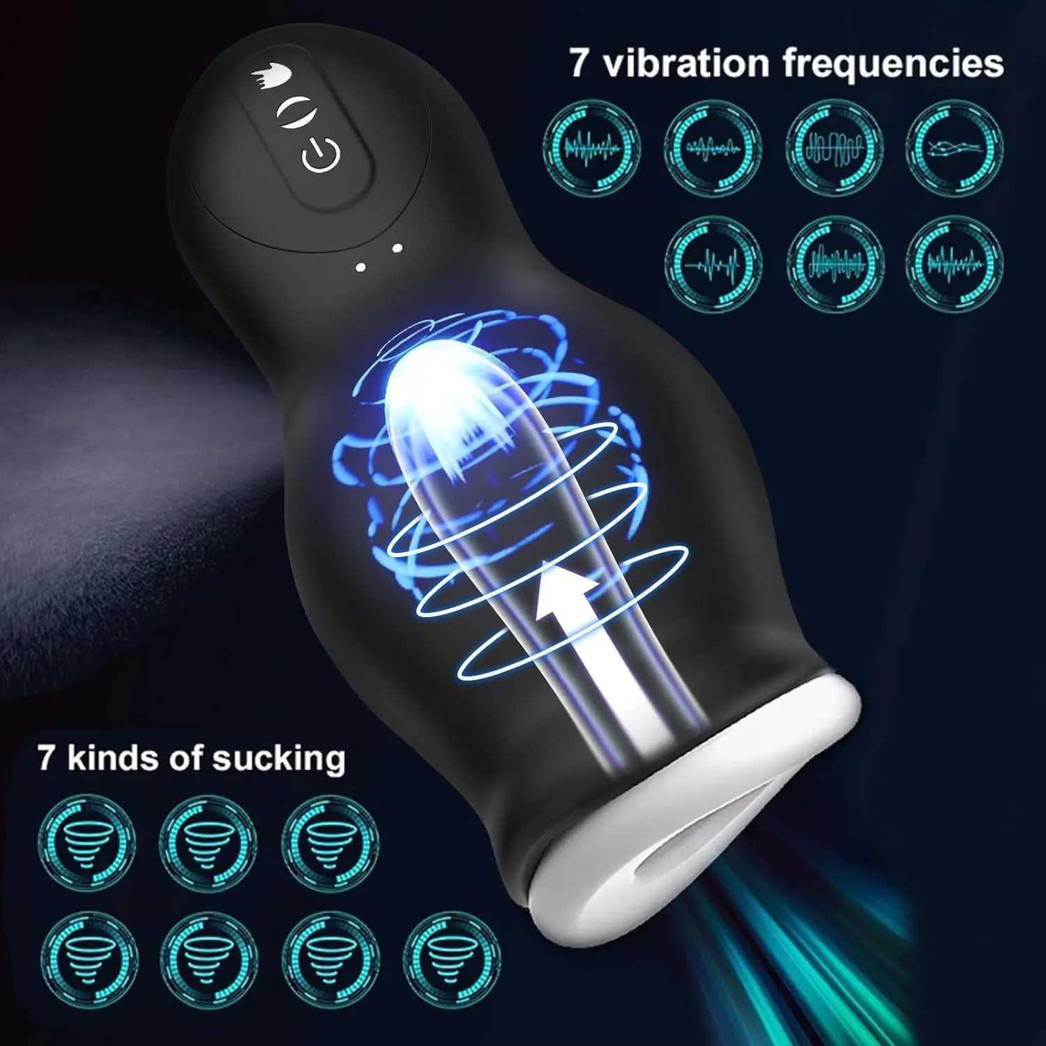 Automatic Male Masturbator Vagina Pussy Sucking Vibration Massager Real Penis Blowjob Masturbation Cup Adult Sex Toys For Men18W250224
