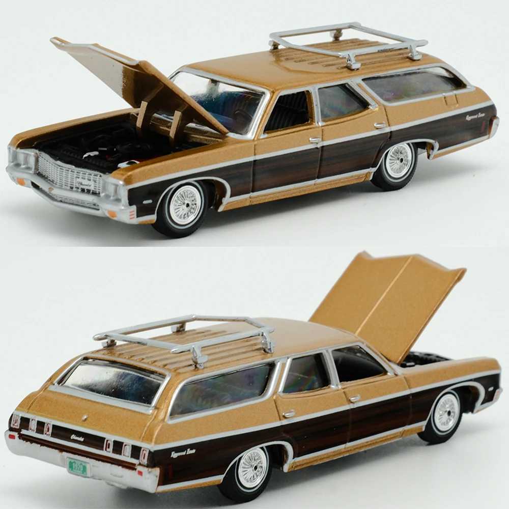 1 64 Johnny Lighing Auto World Diecast Alloy Car Hidden Version Pot Truck Chevy Kingswood Estate Pontiac Tanker Model Free shipping