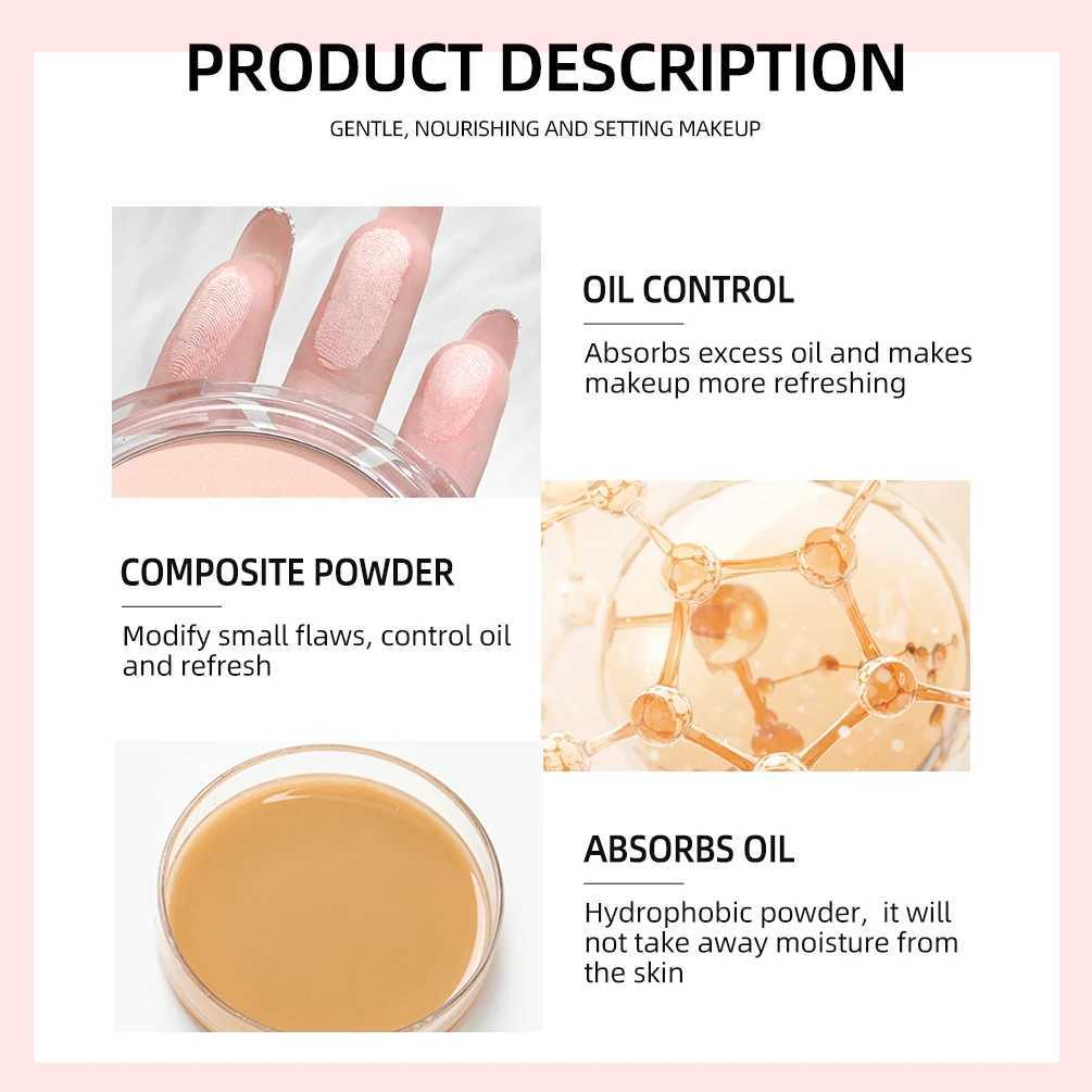 3 Colors Make Up Face Pressed Powder Brighten Oil-control Nude Makeup Setting Powder Foundation Makeup Base Lasting CosmeticsXJ250224