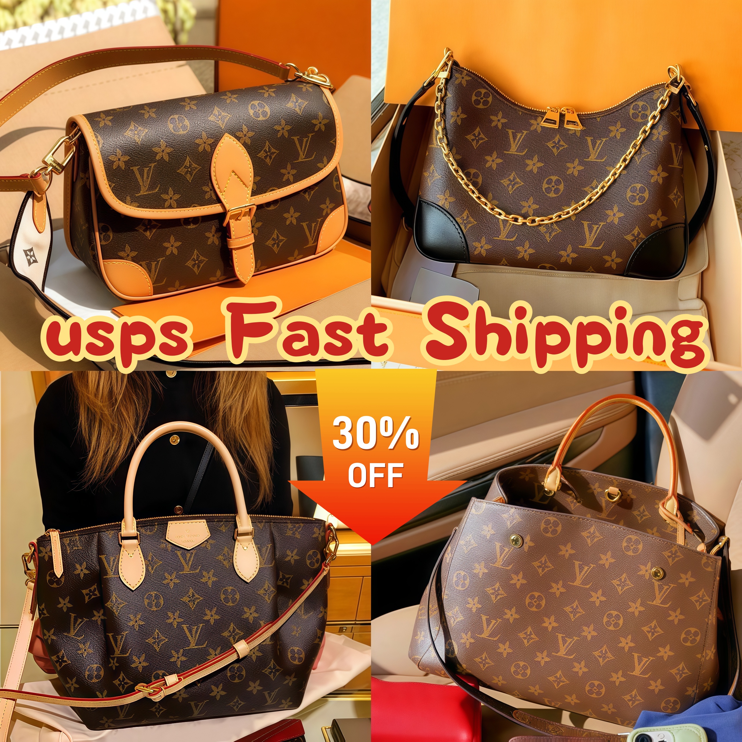 Fashionable M45831 pochette louiitton boulogne tote bag hobo leather designer Shoulder bag handbags Designer Women's underarm bags crossbody Designer bags