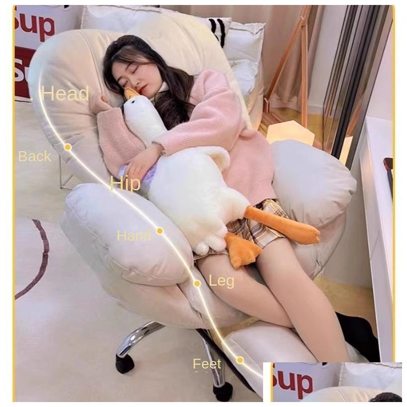 Other Furniture Lazy Silla Game Sofa Chair Office Home Study Bedroom Lifting Rotating Adjustable Widened Cushion With Foot Rest Drop D Otcvg