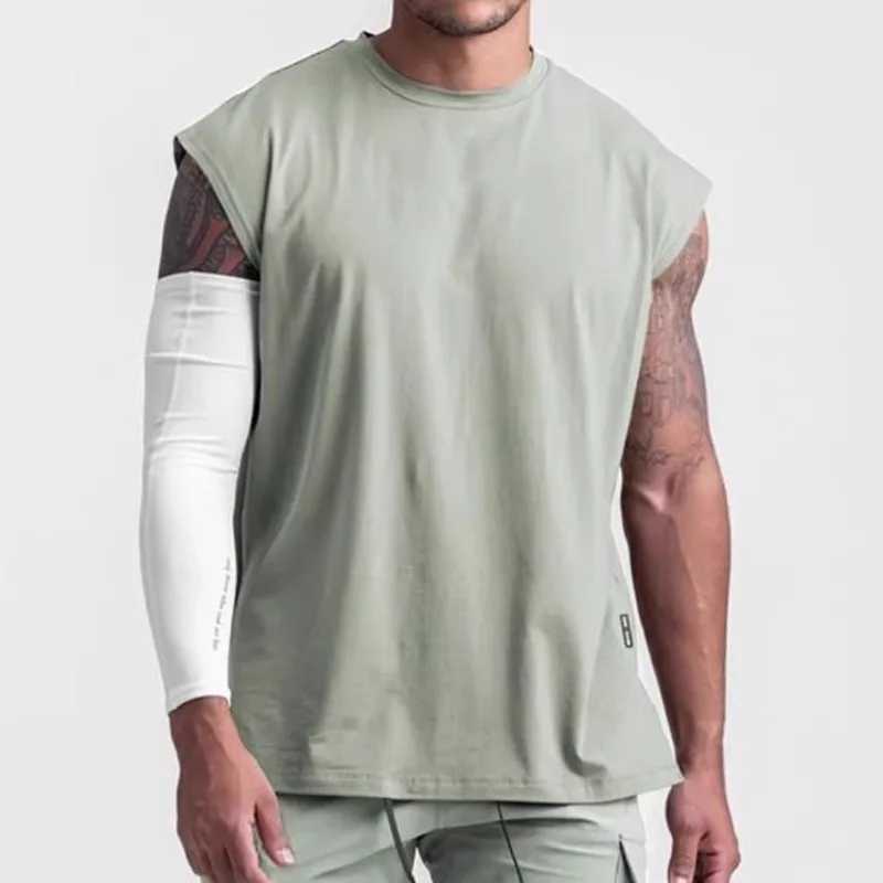 Men's Tank Tops Mens Summer Casual Tank Top Man Gym Fitness Quick Dry Running Sleeveless Shirt Sports Undershirt Vest Male Bodybuilding Clothing 