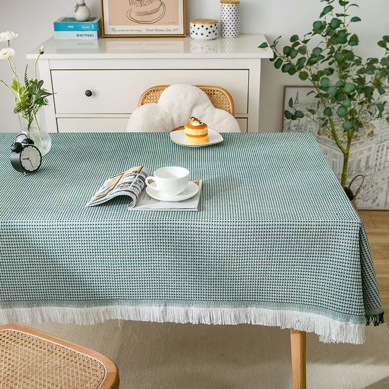 Tablecloth White Thickened Dormitory Dressing Table Dust-proof Photography Background Cloth Picnic Table Mat