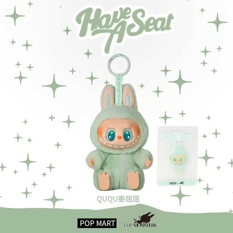 Labubu The Monsters Have A Seat Series Action Figure Pink Green Purple Doll Anime Figurine Model Statue Collectible Toy GiftT250224