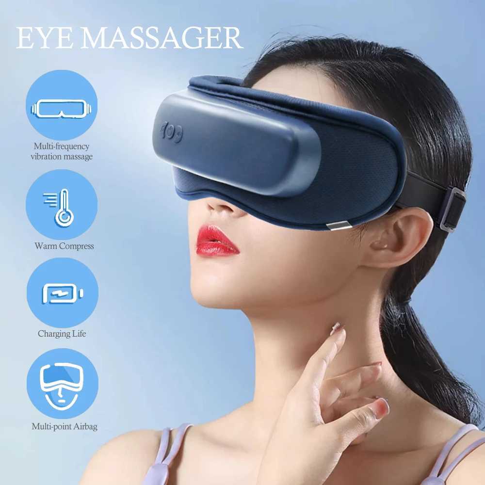 Eye Massager Sleeping Eye Mask With Heating Vibration Bluetooth Music Massage Relax Sleep Improve Eye Care DeviceXJ250224