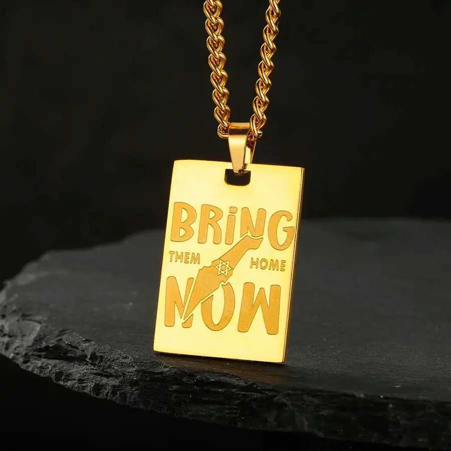 VASSAGO Star of David Necklace Judaic Hebrew Bring Them This Double Sides Carved Pendant Stainless Steel Your Jewelry X250224