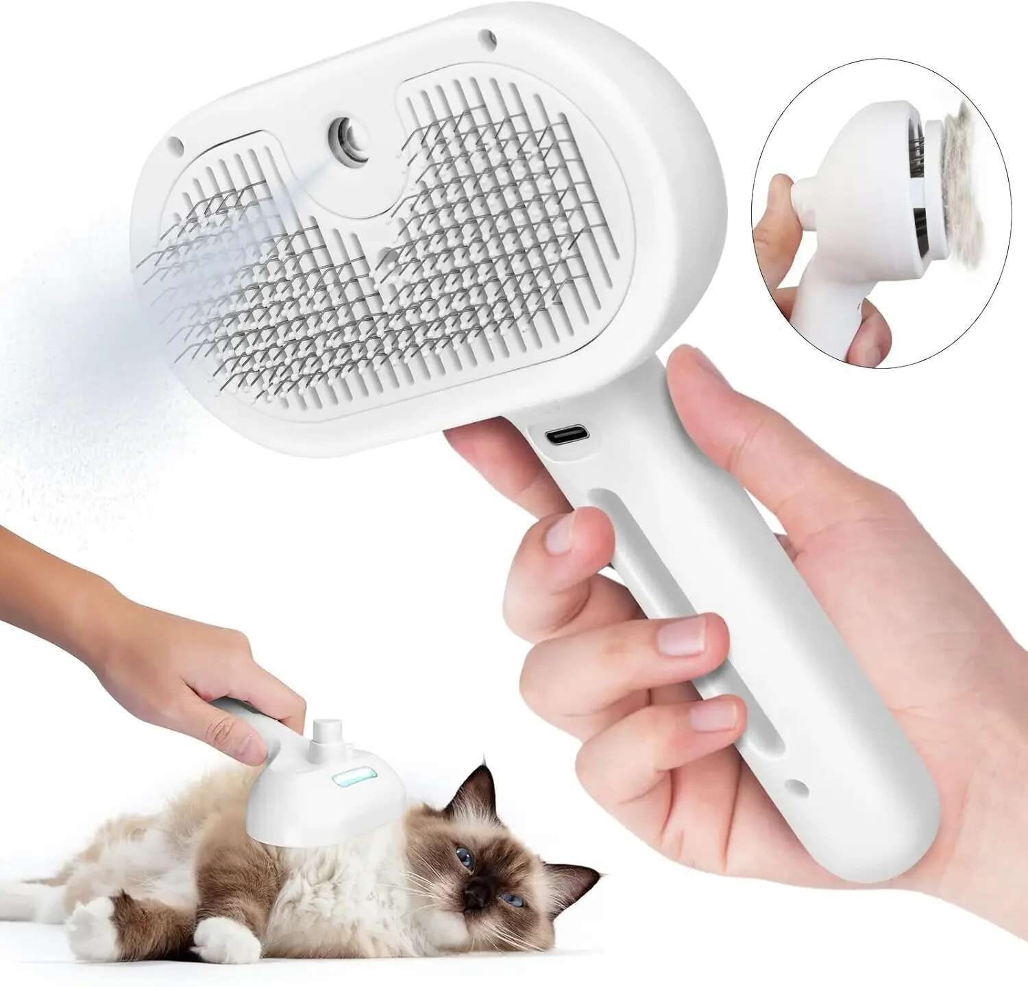 Pet Spray Grooming Comb Remove ating Fluffs Hair Water Steam Styg for Dogs Cats accessories