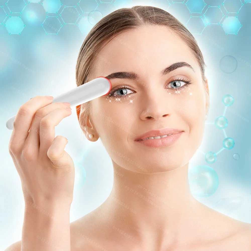 Eyes Lip Massage Stick Thermal Vibration Eye Beauty Pen Eye Cream Introduction Anti wrinkles Eye Bags Remover Eye MassageXJ250224