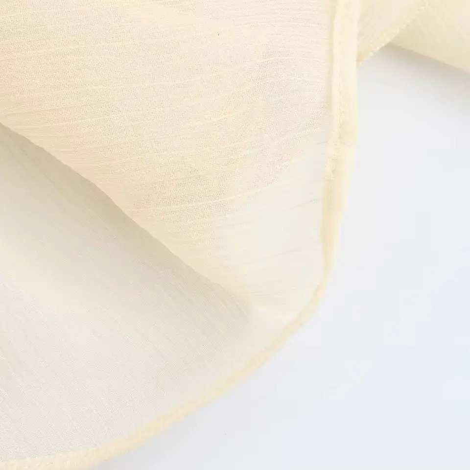 TRAFSHE Casual Ruffled Shirt Women Loose Lace Up Hollow Out V Neck Tops Spring Blouses Women Clothes 4786063 250224