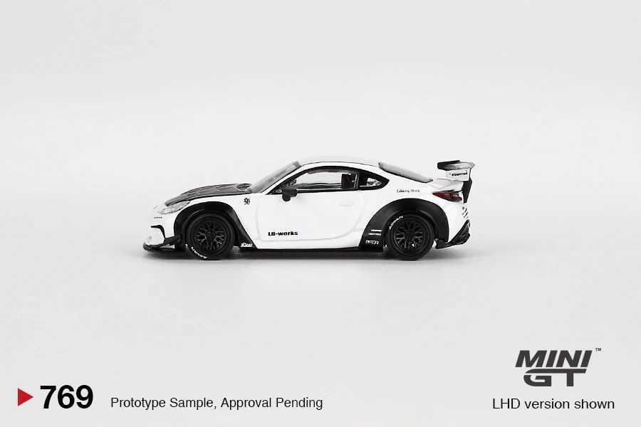 MINIGT 1/64 GR86 LBNation White MGT00769-MJ Car Alloy Motor Vehicle Diecast Metal Model Kids Xmas Gift Toys for Boys Free shipping