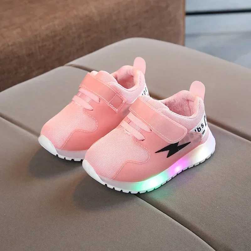 Kid Tennis Shoe Autumn New Luminous Children Sneaker Boy Fashion Girl Shoe Breathable Light Kid Shoe Gril Casual Sport ShoesT250225