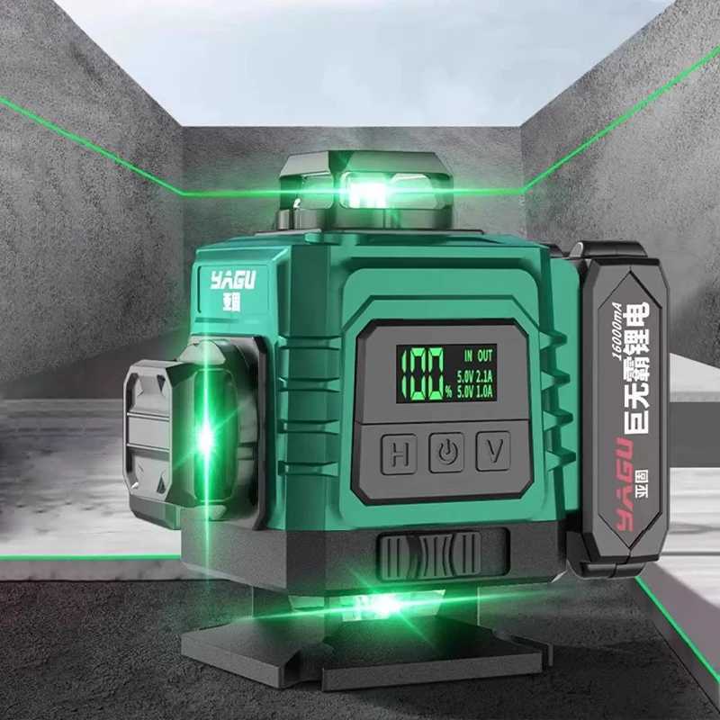 4D Laser Level With Remote Control 16 Lines Horizontal And Vertical Laser Level With 360 Rotating Window X250225