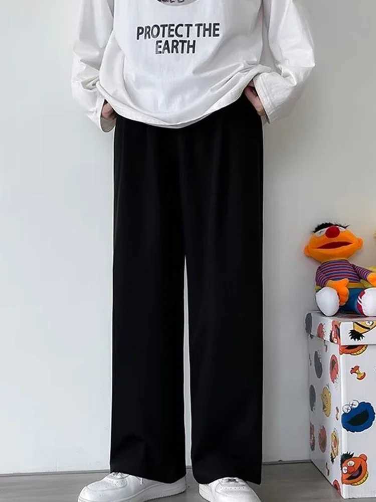 Slim fit thin casual pants for men straight leg business spring versatile mens long pants trendy pants summer new styles i W250225