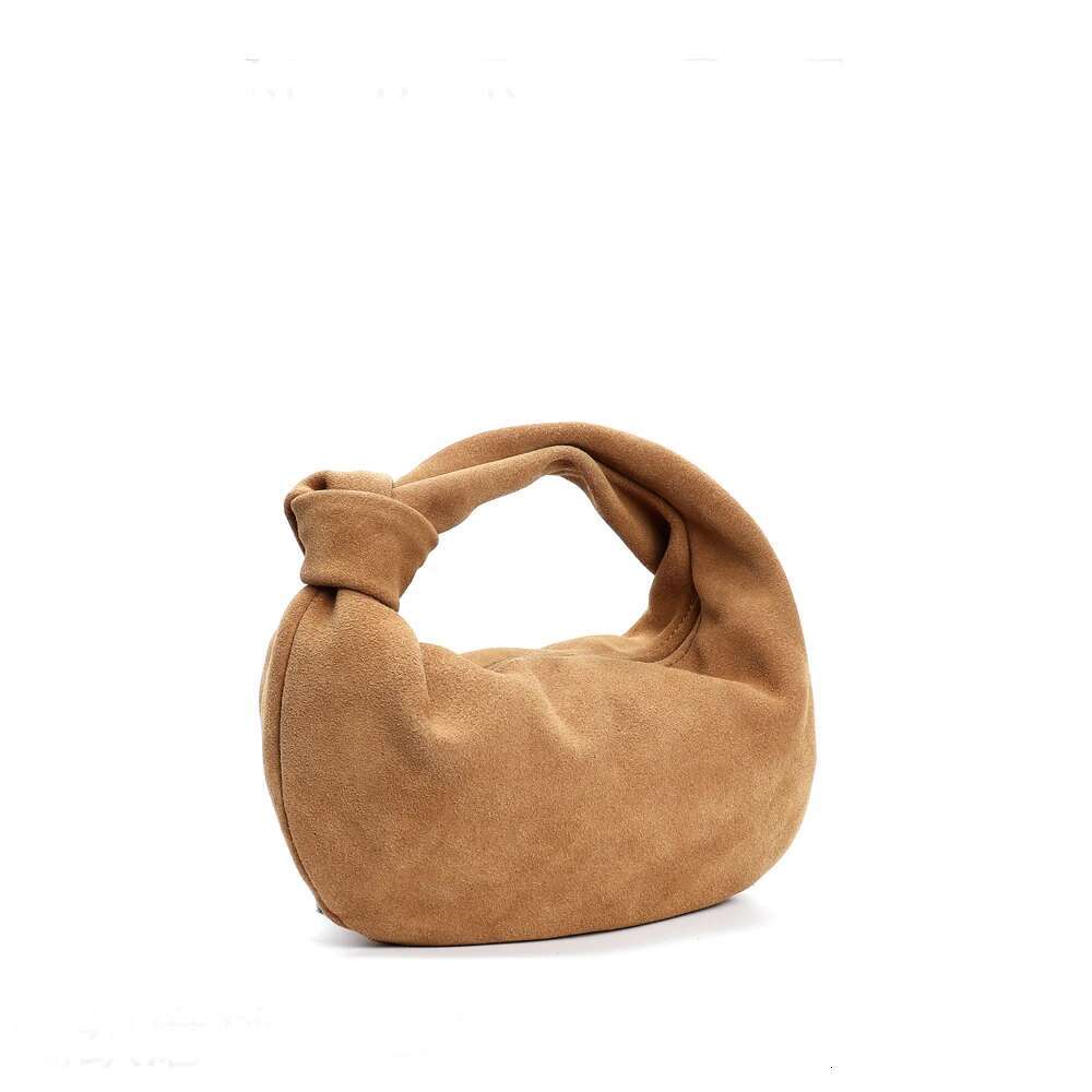 Classic Large Small Winter Nubuck Travel Armpit Tote Grey Suede Cow Leather Women Handbag