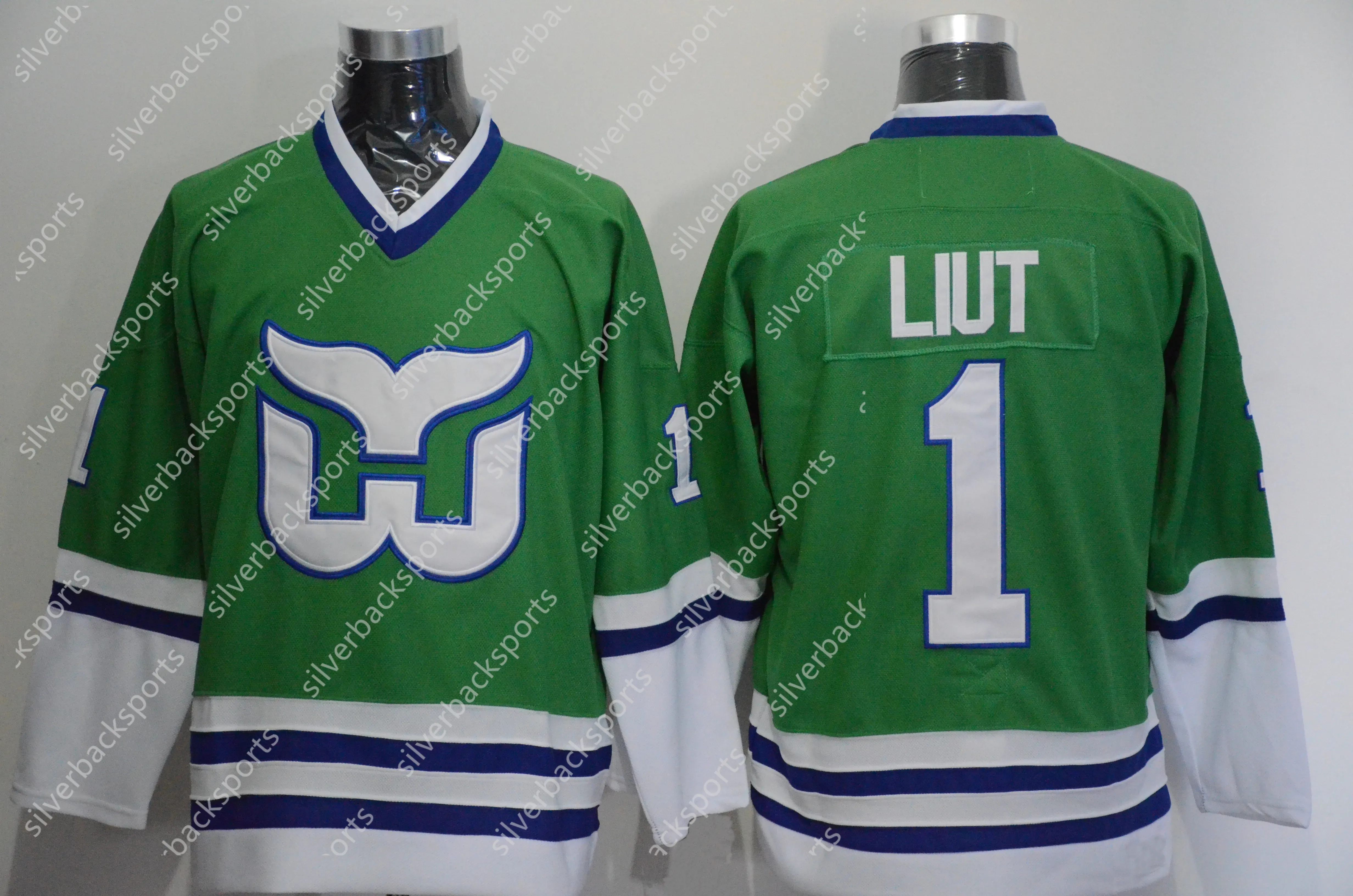 Custom Hartford Whalers 9 GORDIE HOWE Jersey 10 FRANCIS 11 DINEEN 16 VERBEEK 26 FERRARO 1 LIUT
