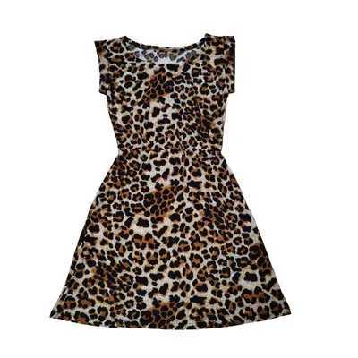 Women Summer Dresses Leopard Print Dress Plus Size S-XXL Slim Beach Dress Girl High Quality Casual Mini DressXJ250224