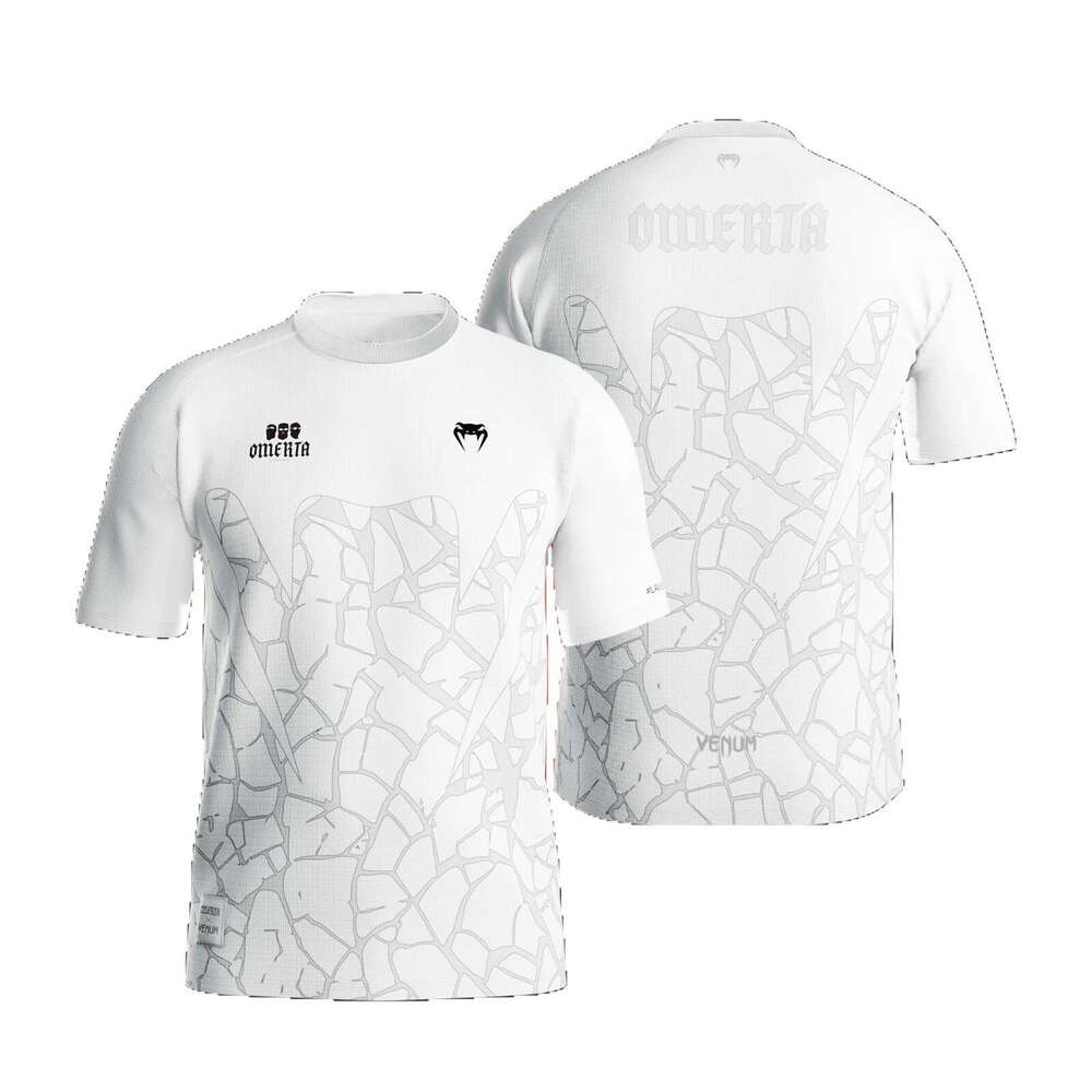 Omerta 47 Series 3D Printed Men's Loose Mesh Moisture wicking Breathable Short Sleeve Round Neck T-shirt