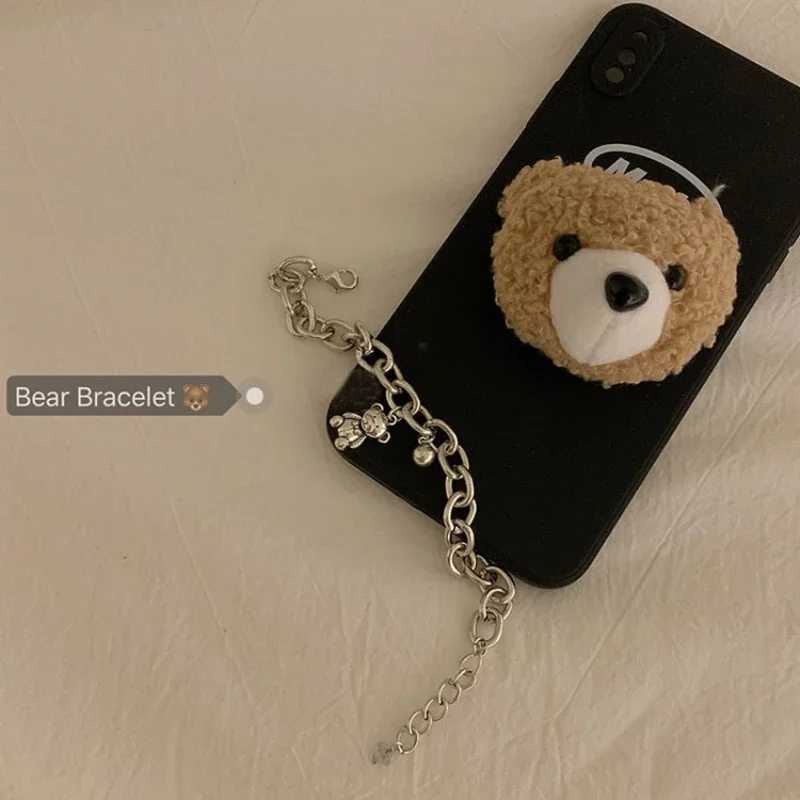 New Arrival Train Bear Animal Heart Vintage Thai Silver Ladies Charm Bracelets Jewelry For Women Birtay Gifts CheXJ250225